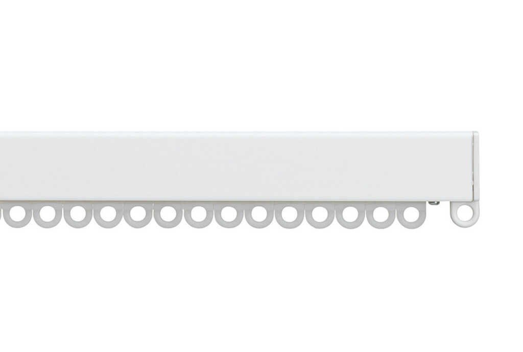 Complete metal curtain track set with fittings - Silent gliss