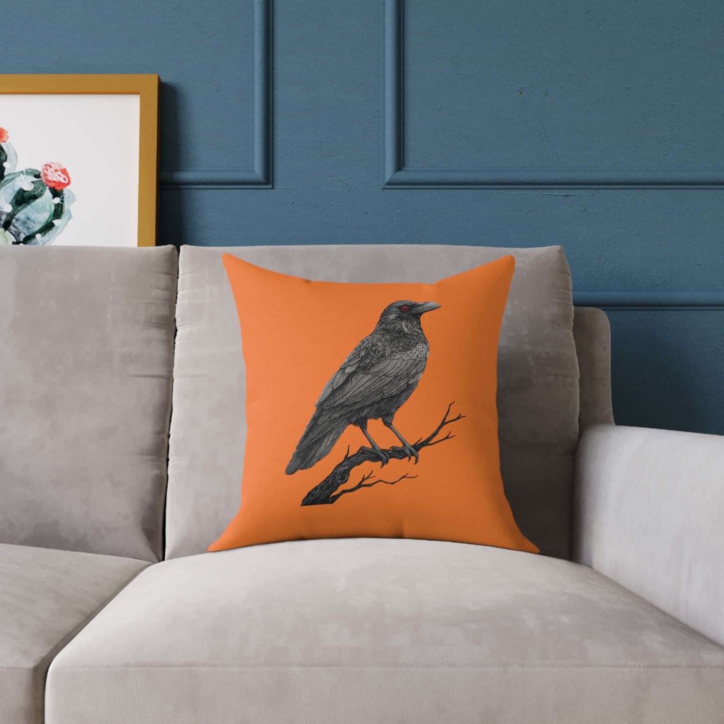 Halloween Pillow - Raven