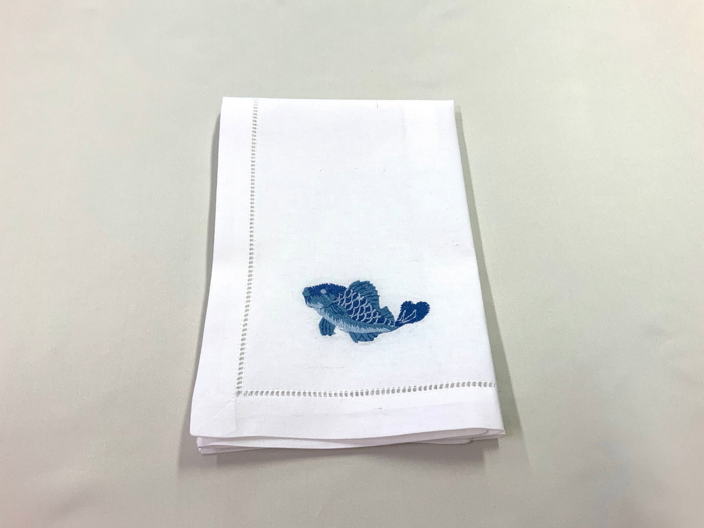 Cotton napkin - 45cm x 45cm - fish