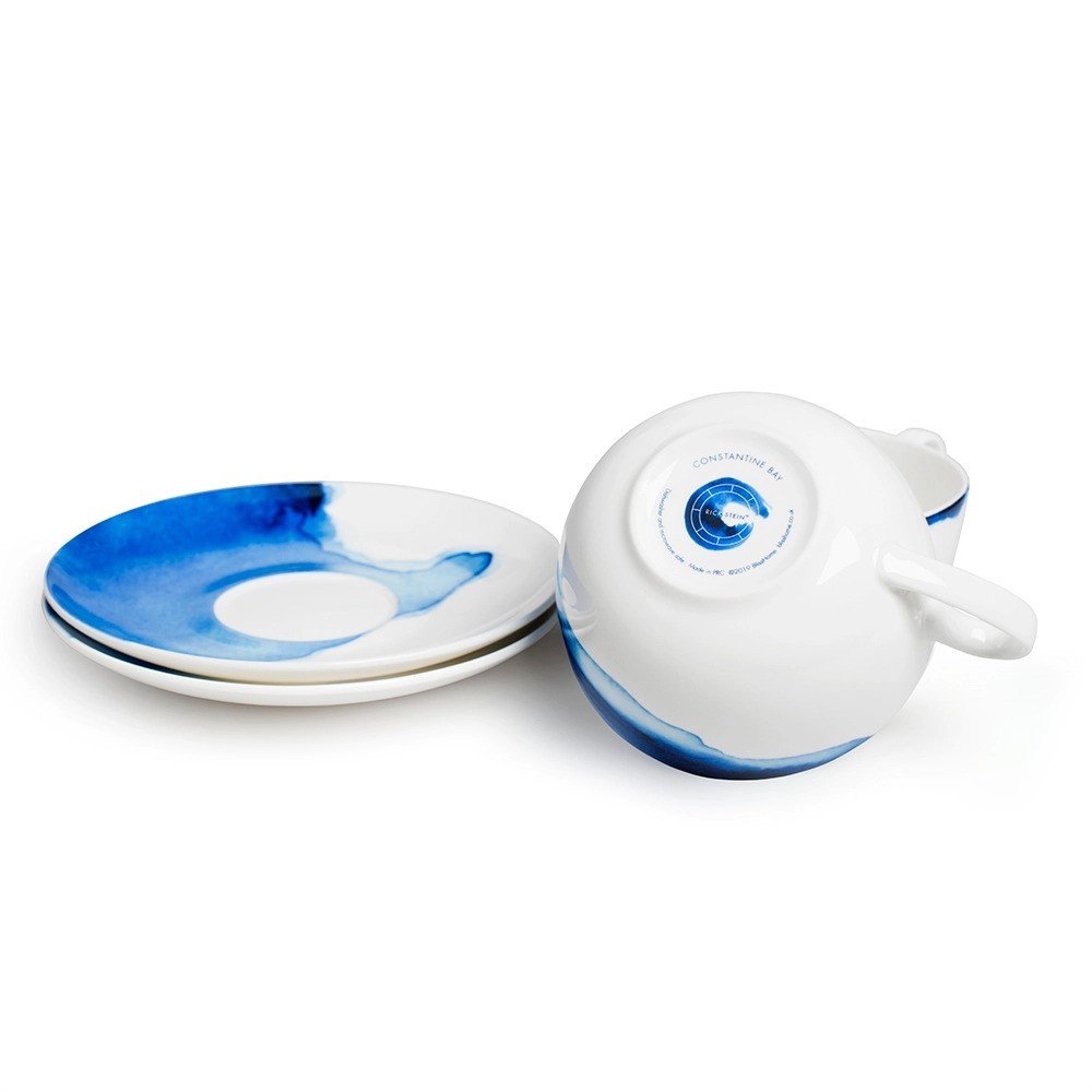 Rick Stein Cup and Saucer · Bone China Collection · Set of 2