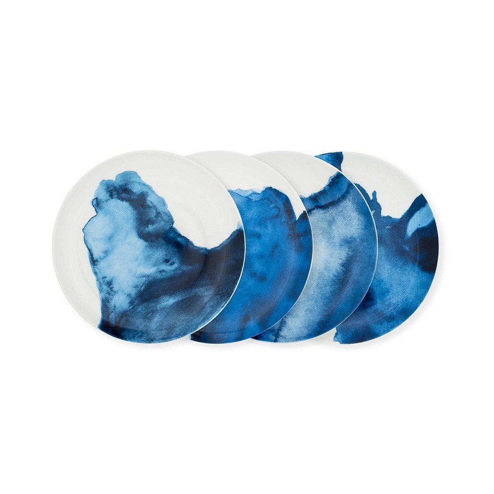 Rick Stein Side Plates · Bone China Blue Collection · Set of 4