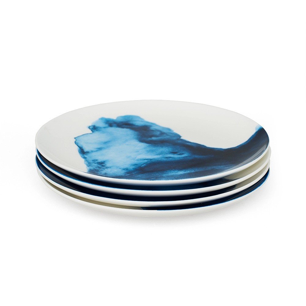 Rick Stein Side Plates · Bone China Blue Collection · Set of 4