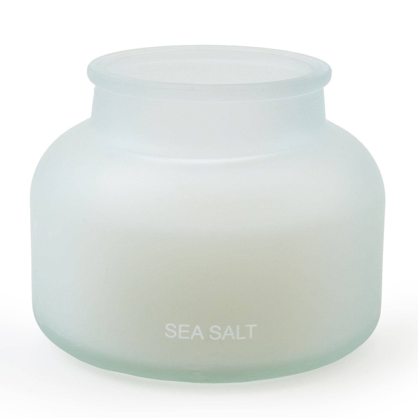 Small Candle Sea Salt Scent - Frosted Blue 7cm