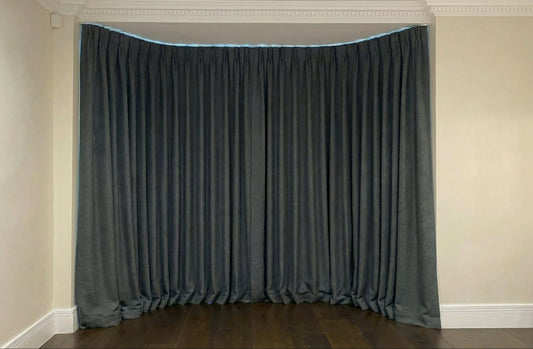 Pair of curtains - Romo, Linara in Grey Seal
