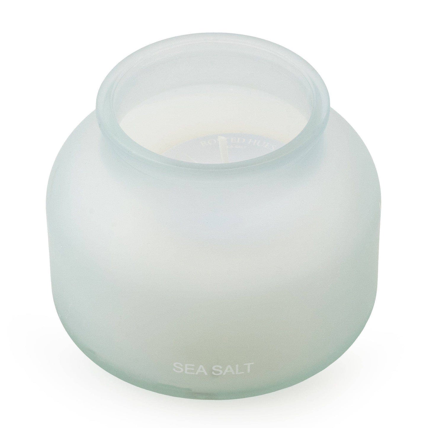 Small Candle Sea Salt Scent - Frosted Blue 7cm