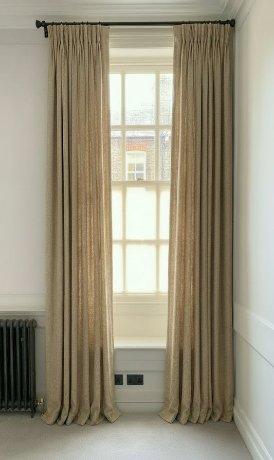 Pair of curtains - Romo, Linara in Jute