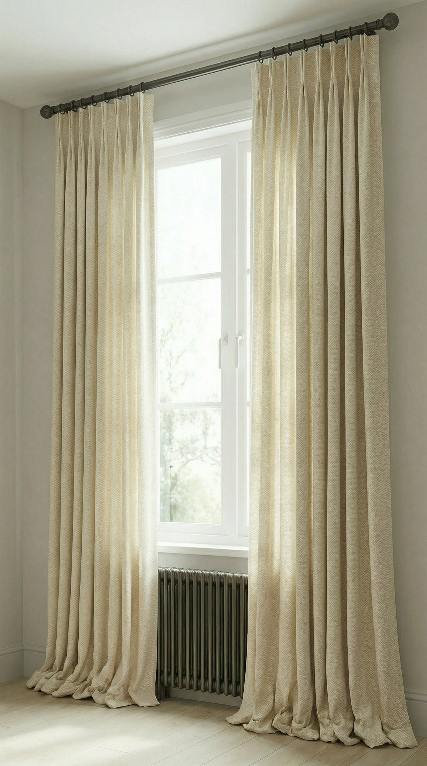 Pair of curtains - Romo, Linara in Gardenia